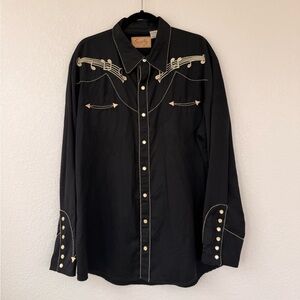 Vintage Scully Embroidered Western shirt